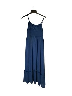 Women’s Navy Blue Spaghetti Strap Maxi Dress Size Large